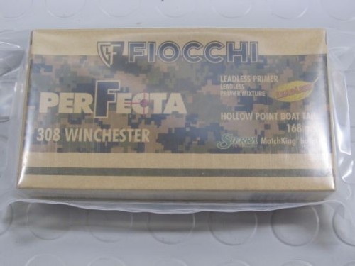 FIOCCHI CARICHE 308 WIN 168 GR