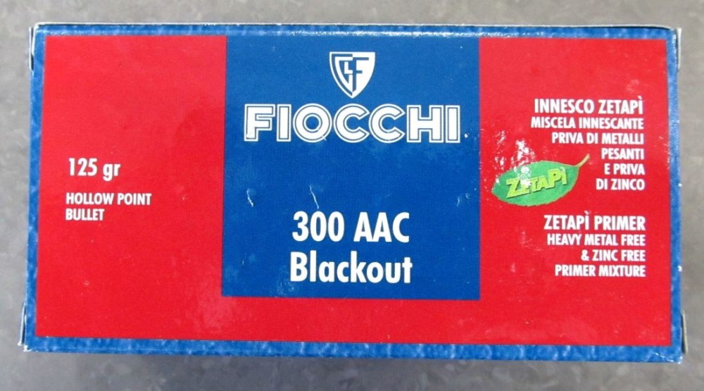 FIOCCHI CARICHE 300 AAC 125 GR HP