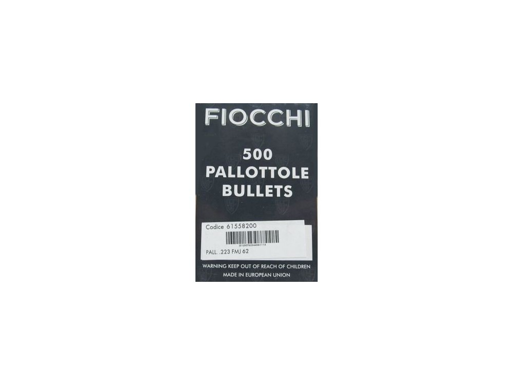 FIOCCHI PALLE BLIND 223 REM 62GN