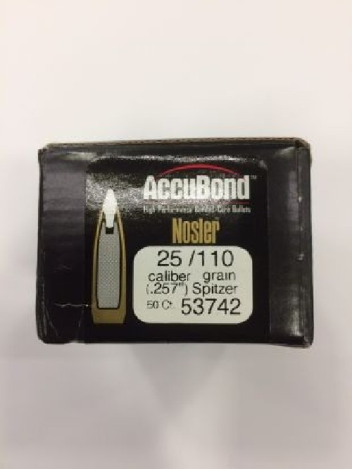 NOSLER ACCUBOND PALLE C25 GR 110