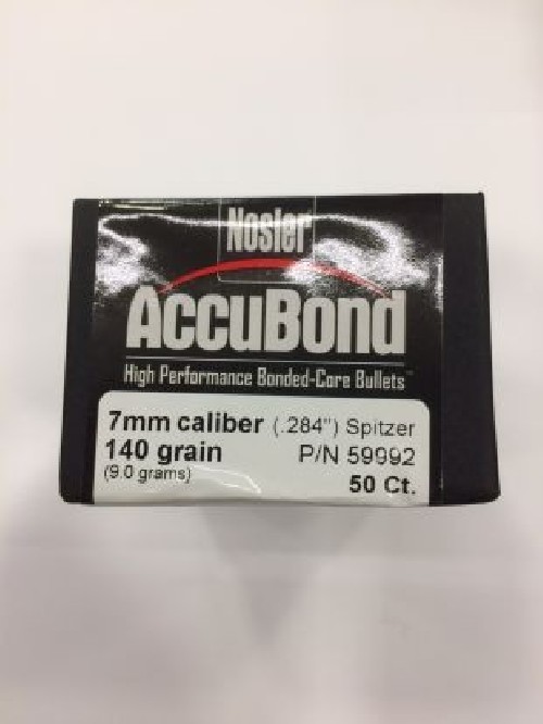 NOSLER ACCUBOND  PALLE 7MM GR 140