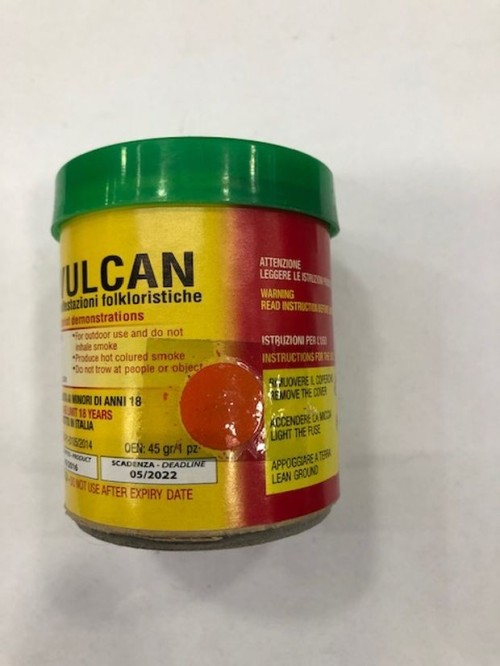 MINI VULCAN FUMOGENO ARANCIO1MINUTO