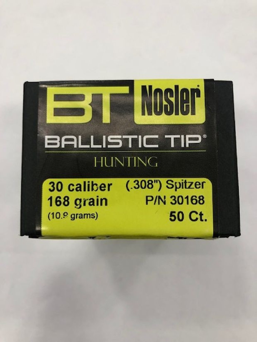 NOSLER B TIP PALLE C30 GR 168 QT50