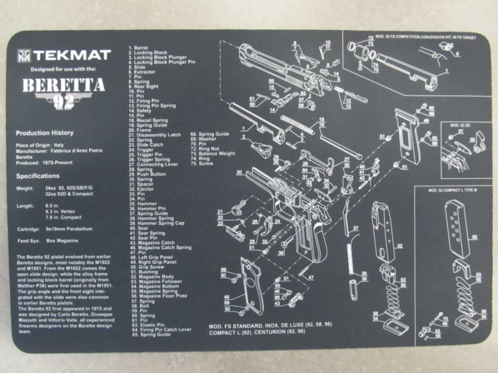 TEKMAT TAPPETINO DA BANCO BER 92