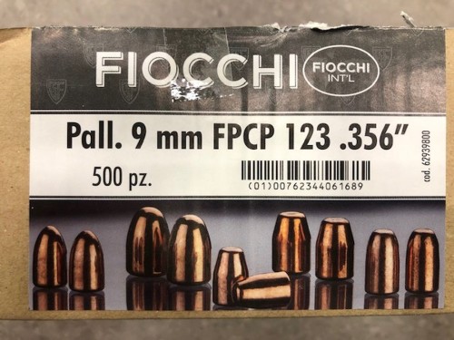 FIOCCHI PALLE RAMATE 9 FPCP GR123