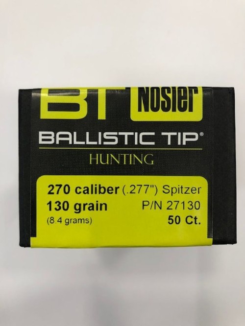 NOSLER B TIP PALLE C270 GR 130 QT50