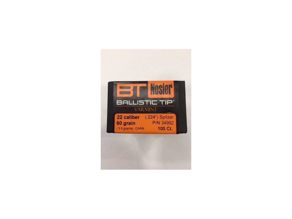 NOSLER B TIP PALLE C22 GR 60 PZ100