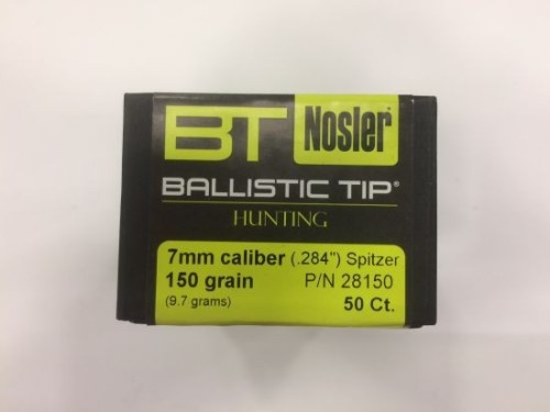 NOSLER B TIP PALLE 7MM GR 150 QT50