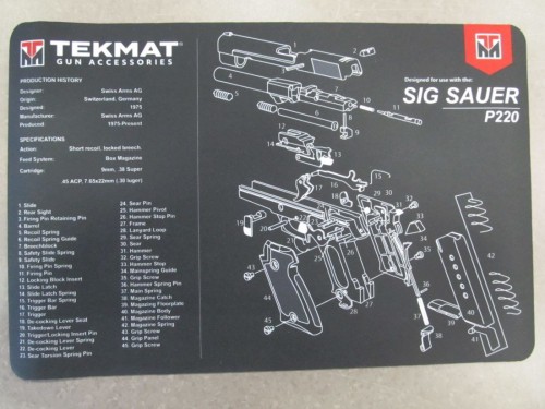 TEKMAT TAPPETINO DA BANCO SIG P220
