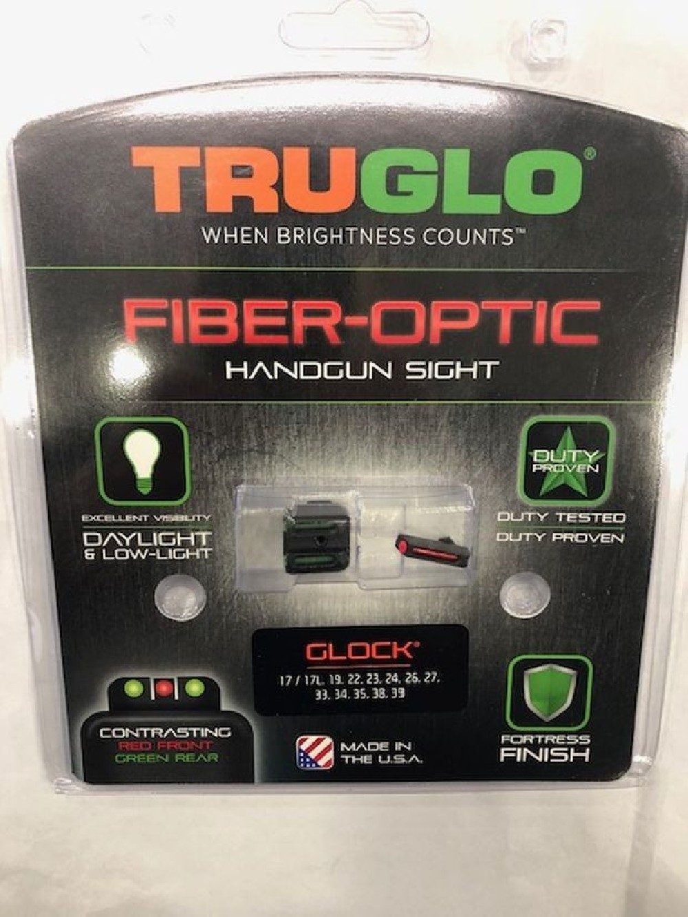 TRUGLO SET TACCA MIRA GLOCK 17 35