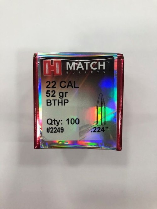 HORNADY PALLE CAL22 52GR BTHP