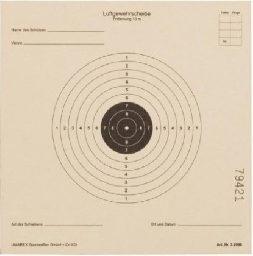 UMAREX BERSAGLIO P10 CM 14X14