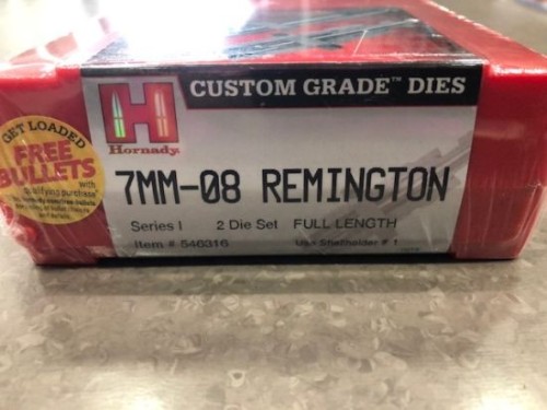 HORNADY 2 DIES SET 7MM-08