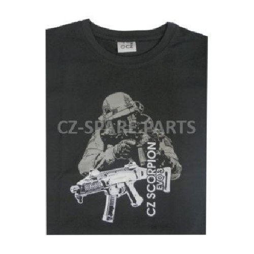 CZ T-SHIRT SCORPION EVO3 XXL NERO