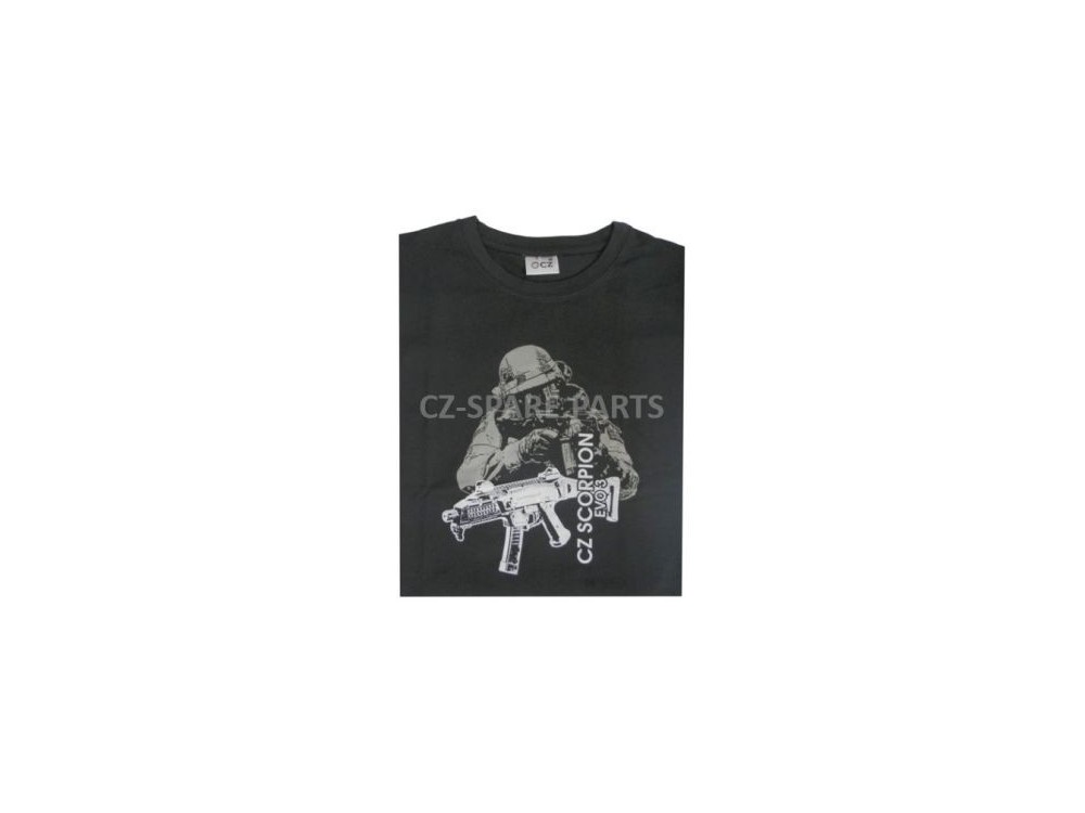 CZ T-SHIRT SCORPION EVO3 XXL NERO