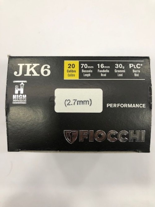 FIOCCHI CART JK6 HIGH P C20 PB 6