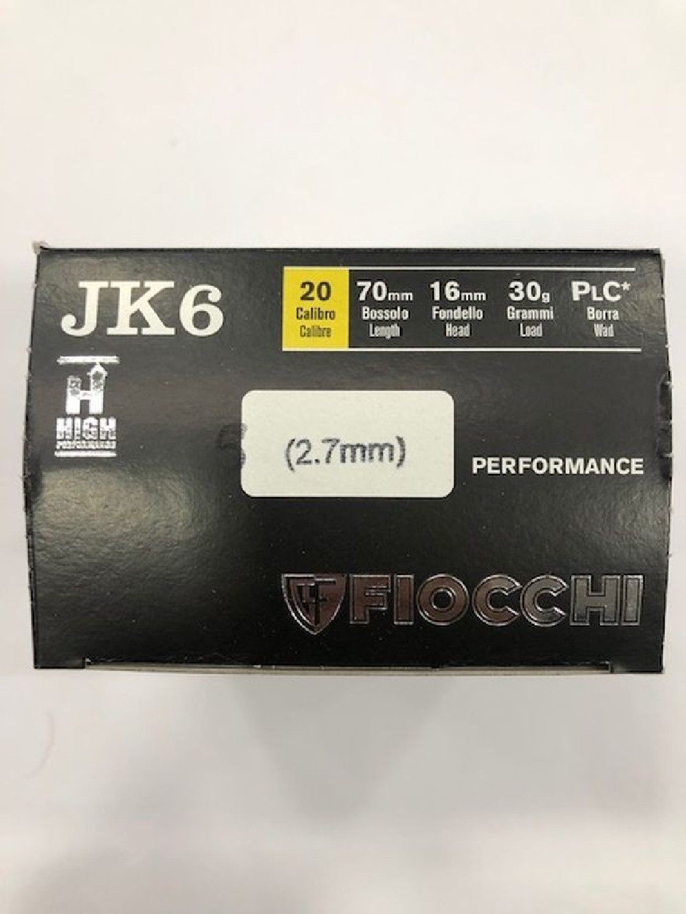 FIOCCHI CART JK6 HIGH P C20 PB 6