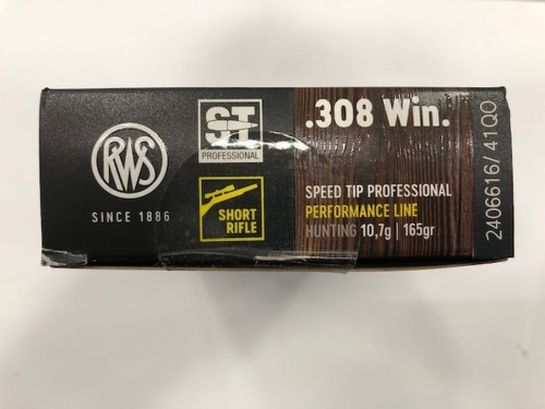 RWS CARICHE 308 WIN ST GR 165 P L