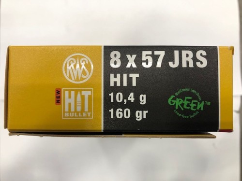 RWS CARICHE 8 X 57 JRS 160 GR HIT