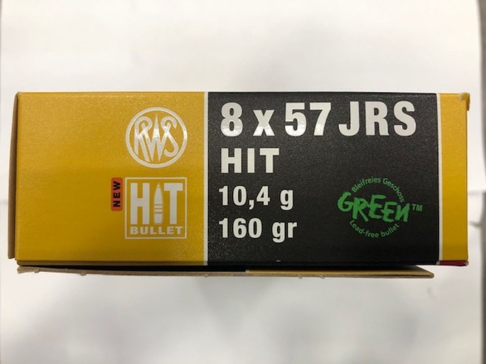 RWS CARICHE 8 X 57 JRS 160 GR HIT