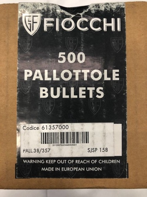 FIOCCHI PALLE SJSP 38/357 GR158