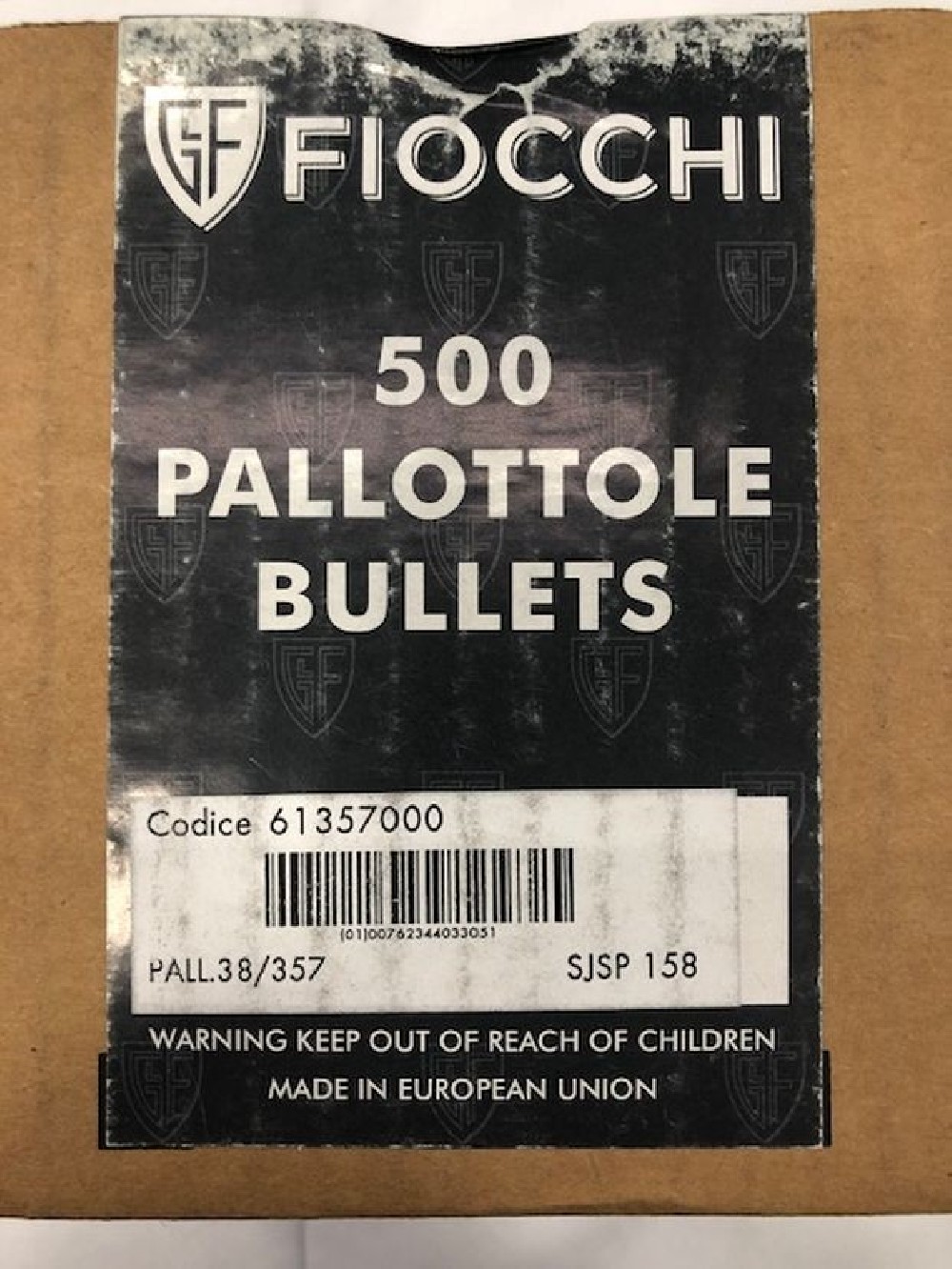 FIOCCHI PALLE SJSP 38/357 GR158
