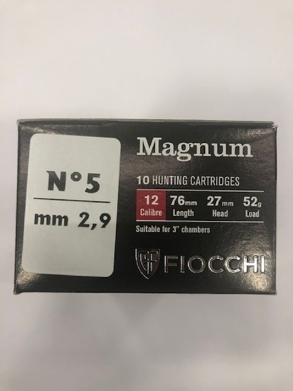 FIOCCHI CARTUCCE C12 PB 5 MAGNUM