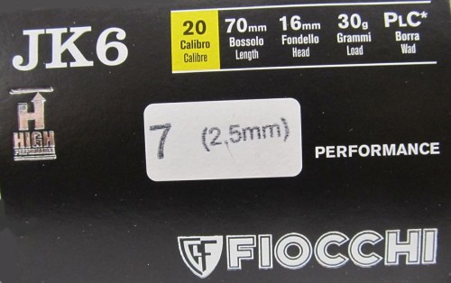 FIOCCHI CART JK6 HIGH P C20 PB 7
