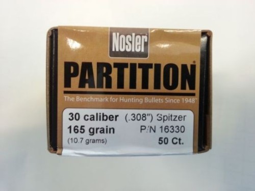 NOSLER PARTITION PALLE C30 GR 165