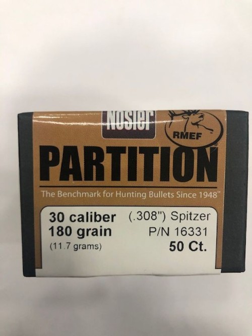 NOSLER PARTITION PALLE C 30 GR 180