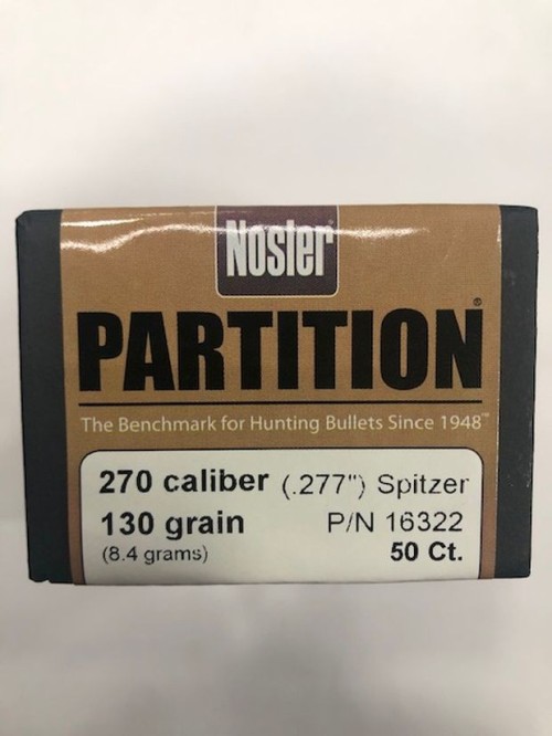 NOSLER PARTITION PALLE C 270 GR 130