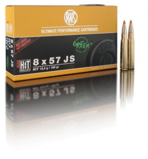 RWS CARICHE 8 X 57 JS 160 GR HIT