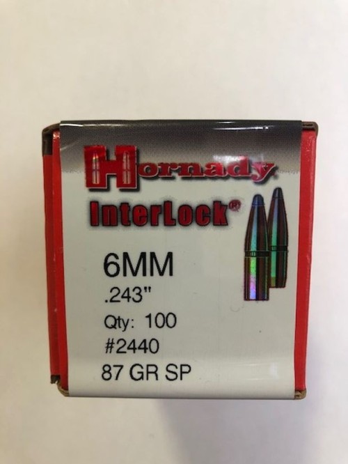 HORNADY PALLE 6 MM 87 GR SP