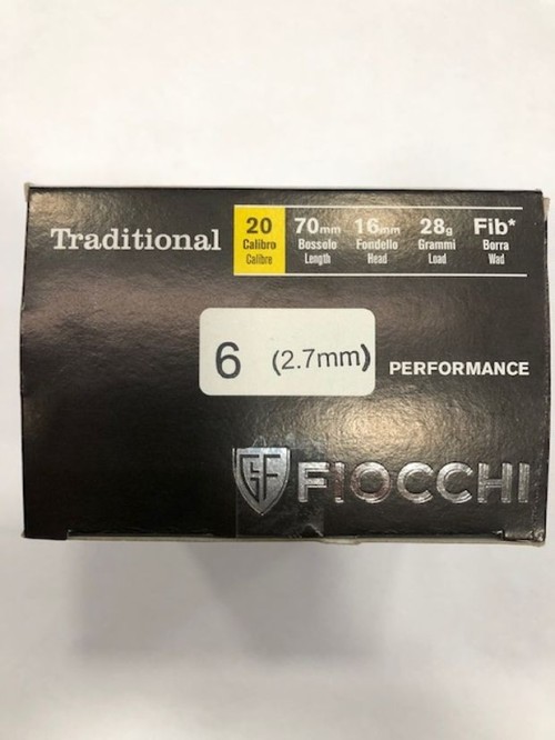 FIOCCHI CART TRADITIONAL C20 PB 6