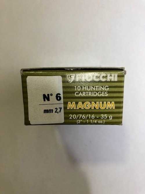 FIOCCHI CARTUCCE C20 PALLINI N 6