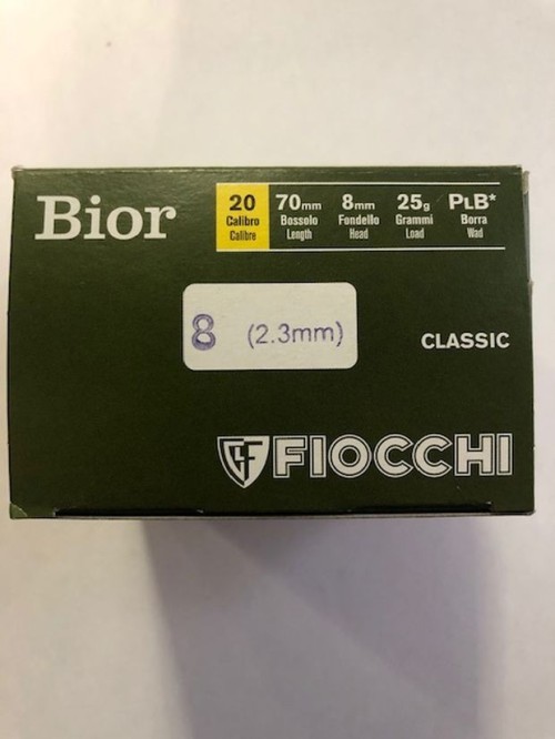 FIOCCHI CART BIOR C20 PB 8 PALLINI