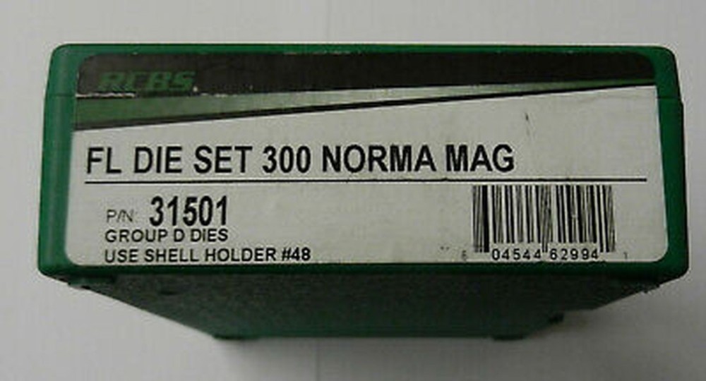 RCBS FL DIE SET 300 NORMA MAG