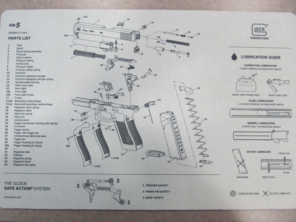 GLOCK TAPPETINO GEN5 DA BANCO