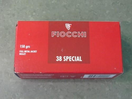 FIOCCHI CARICHE 38SP FMJ 158 QT 50