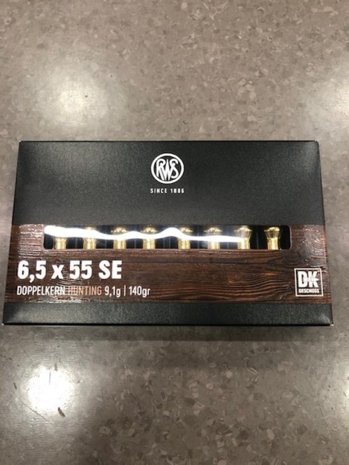 RWS CARICHE 6,5 X 55 DK 140 GR