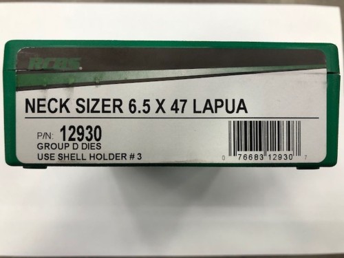 RCBS NECK SIZER DIE 6,5X47 LAPUA