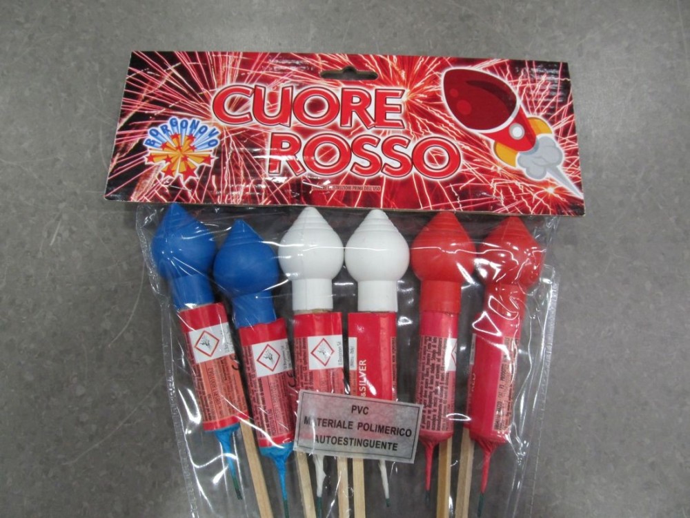 RAZZI CUORE ROSSO 6 PZ