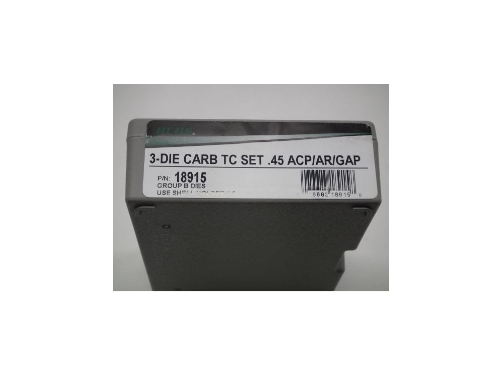 RCBS 3 DIE TC SET 45 ACP CARBIDE