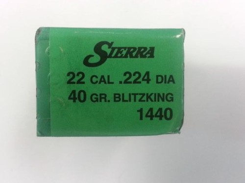 SIERRA PALLE CAL 22 40 GR