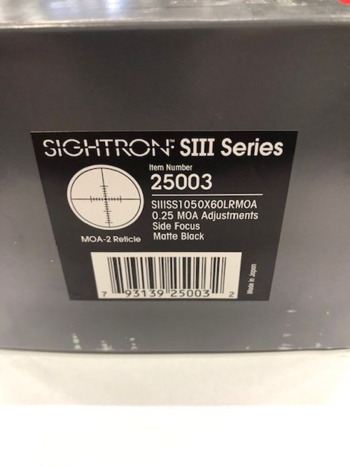 SIGHTRON CAN SIIISS10-50X60LR MOA2