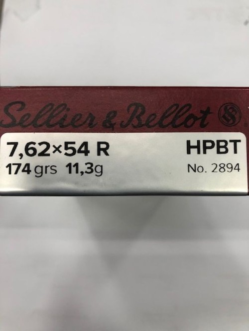 S&B CARICHE 7,62X54R GR 174 HPBT