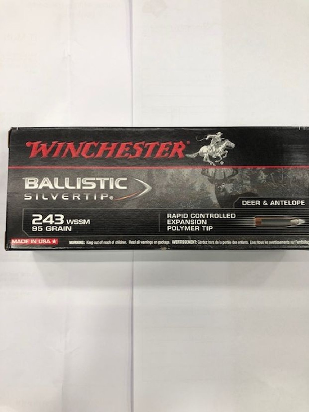 WINCHESTER CARICHE 243 WSSM GR 95