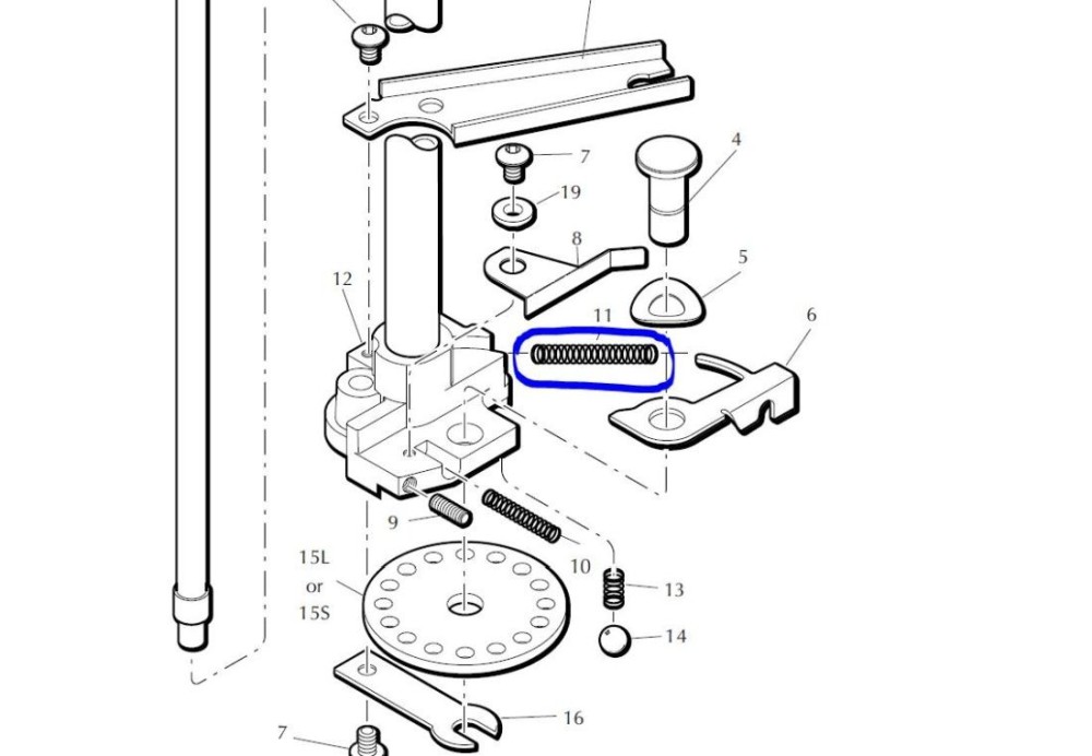 DILLON INDEXING ARM SPRING BENCH4B