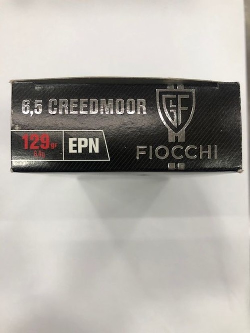 FIOCCHI CARICHE 6,5 CREEDMOOR 129GR