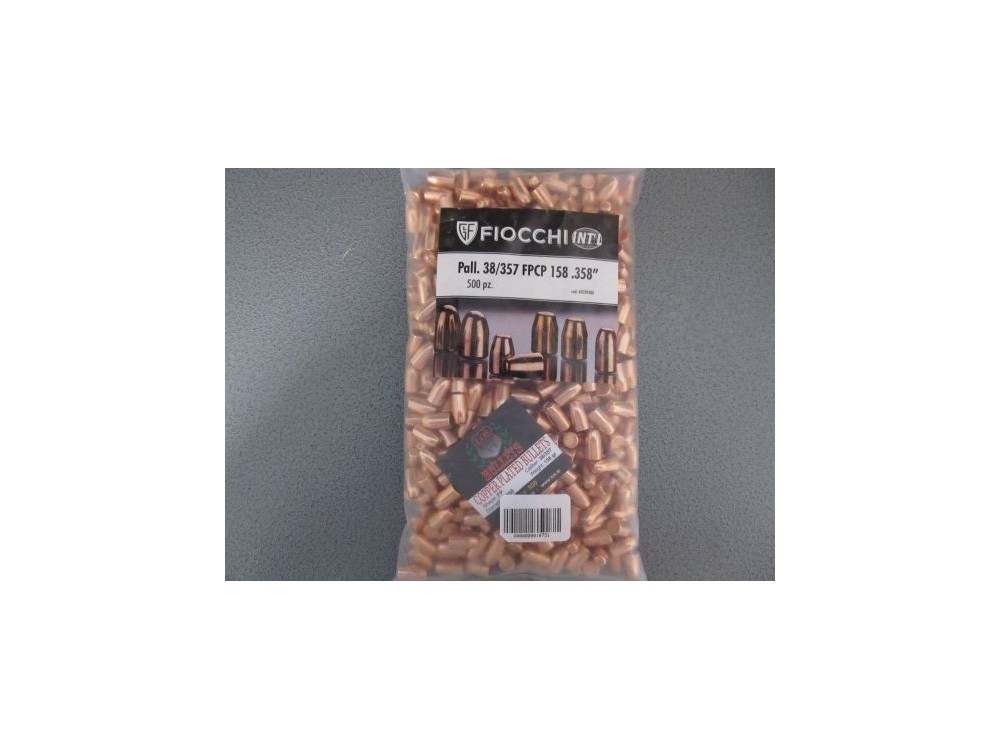 FIOCCHI PALLE RAMATE 38 357 MAG